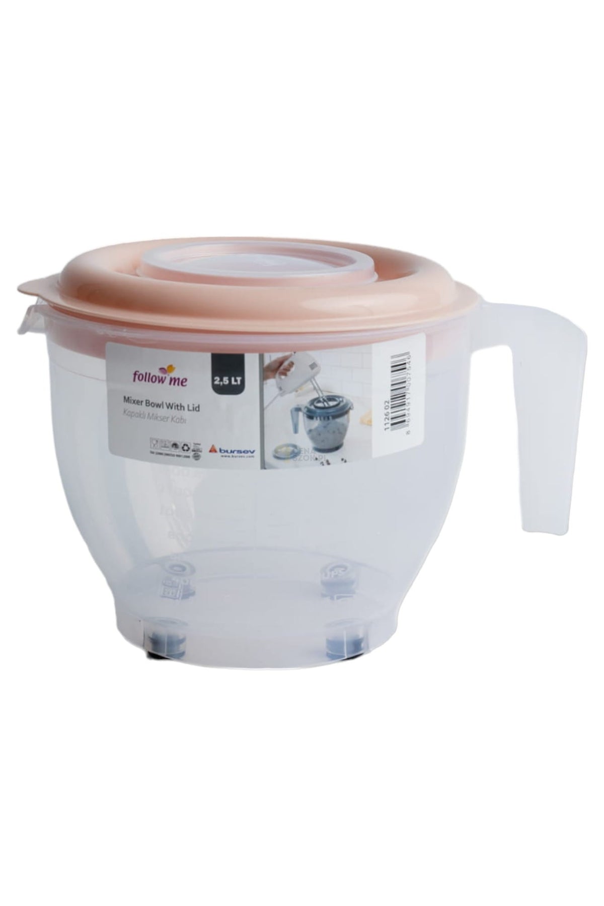 Mixer Bowl With Lid - Clear