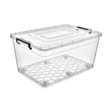 Petek Wheeled Food Storage Container 80L- Clear