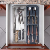 Smart Organizer 2 Line Cutlery- Grey Color