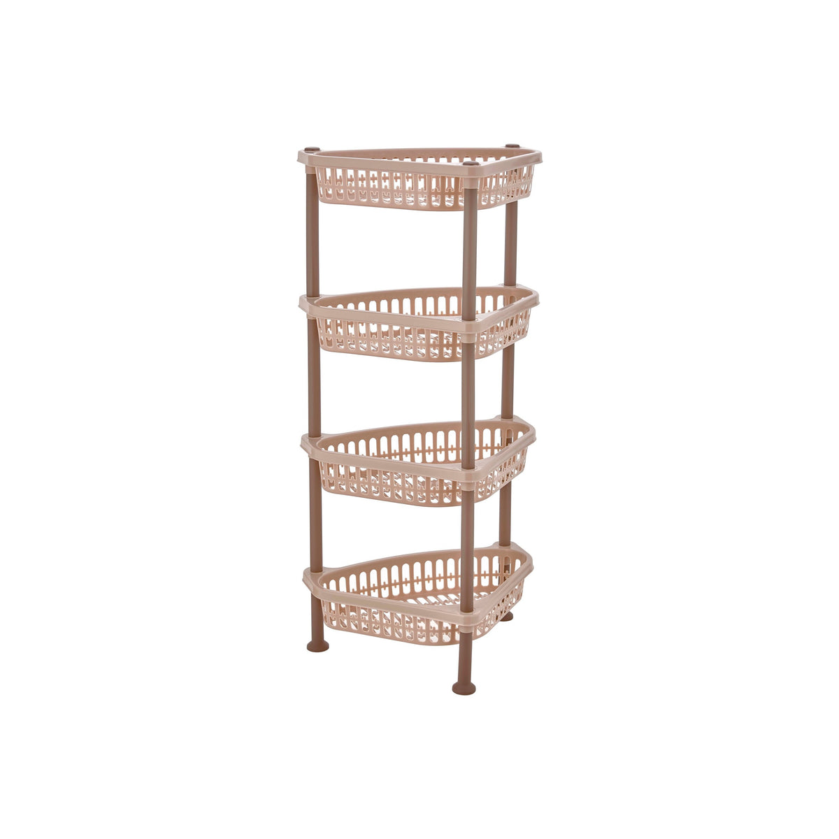 Plastic Organizer With Shelves 38x33x81 cm - Beige