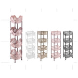 4Tier Plastic Storage Shelf Glover 39.5X39.5X82.5Cm-Multicolour