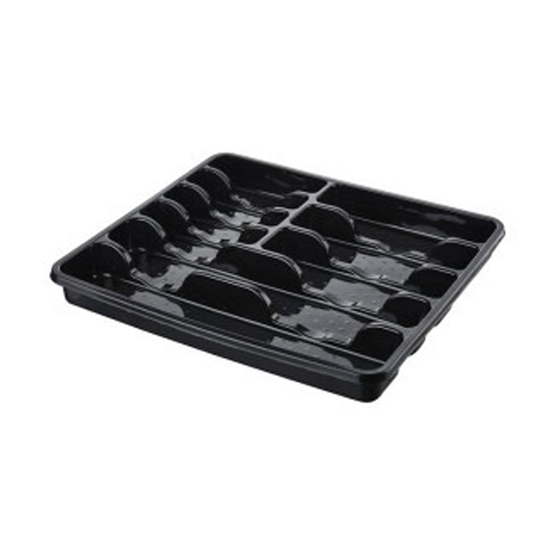 Plastic Cutlery Tray Ultra 42.5X39X5Cm - Black