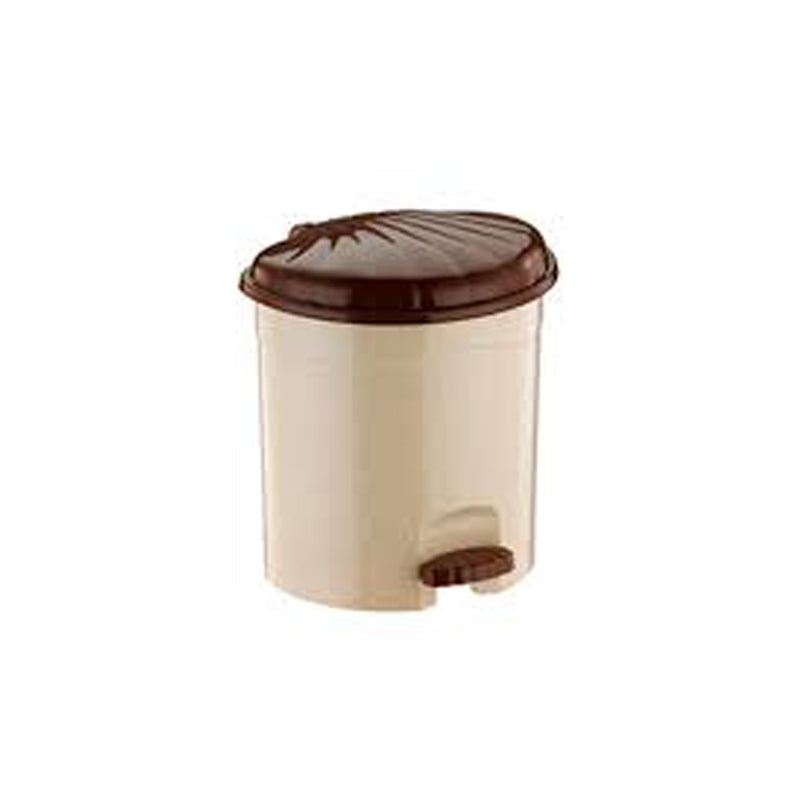 Plastic Pedal Dustbin 10Ltr - Beige