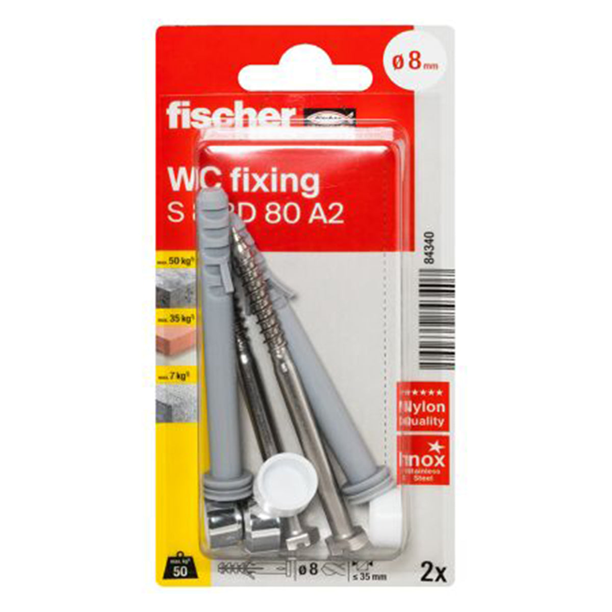 WC fixing S 8 RD 80 K SB-card