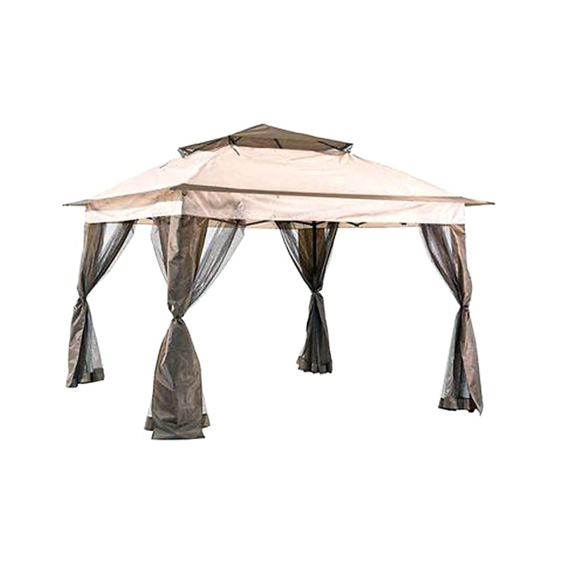 Folding Gazebo Tent 3X3.3X2.7M - Beige