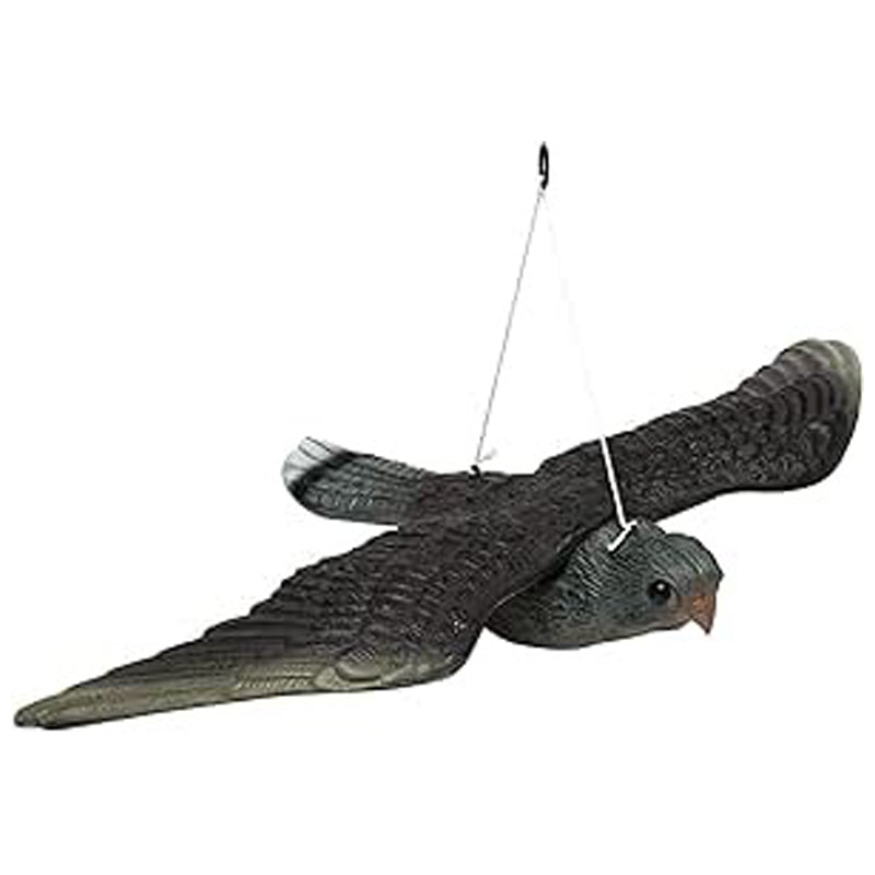 Flying Hawk Decoy Bird Deterrent 51X34X9Cm - Black
