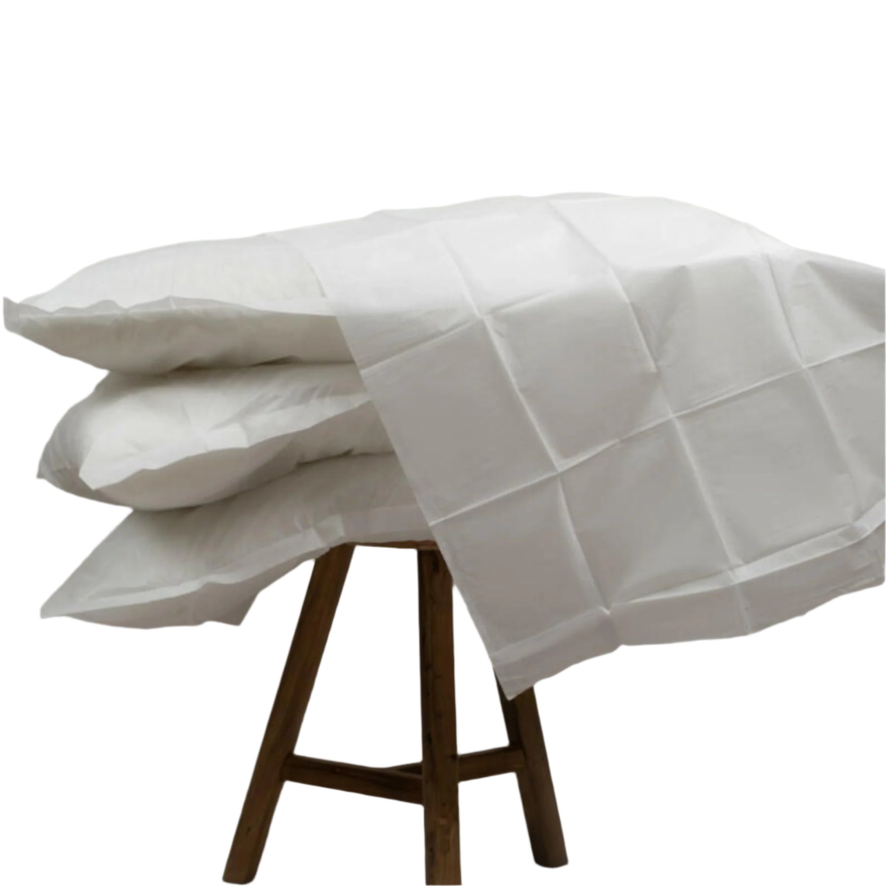 4pcs Disposable pillow cases - White