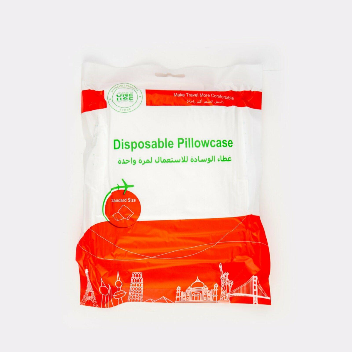 4pcs Disposable pillow cases - White