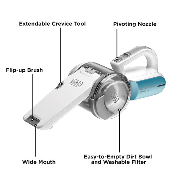 Dust buster Pivot Hand Vacuum, 16 W, 4.5 Liter