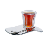 Espresso Cup Set 50 ml - Clear & Silver