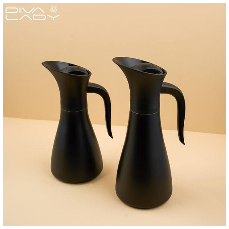 Diva Lady Ghazala 800Ml Water Bottle - Black