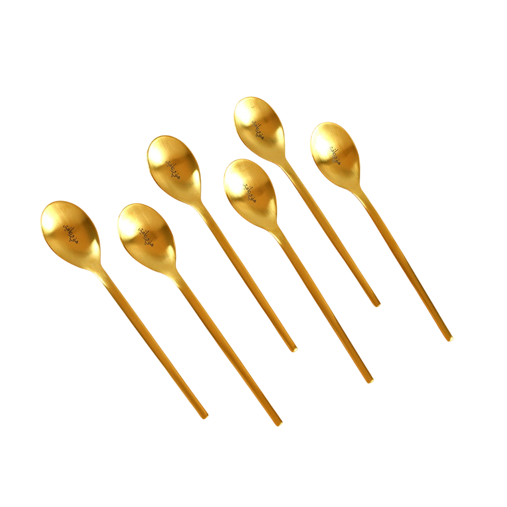 Spoons Set 6 Pcs - Gold