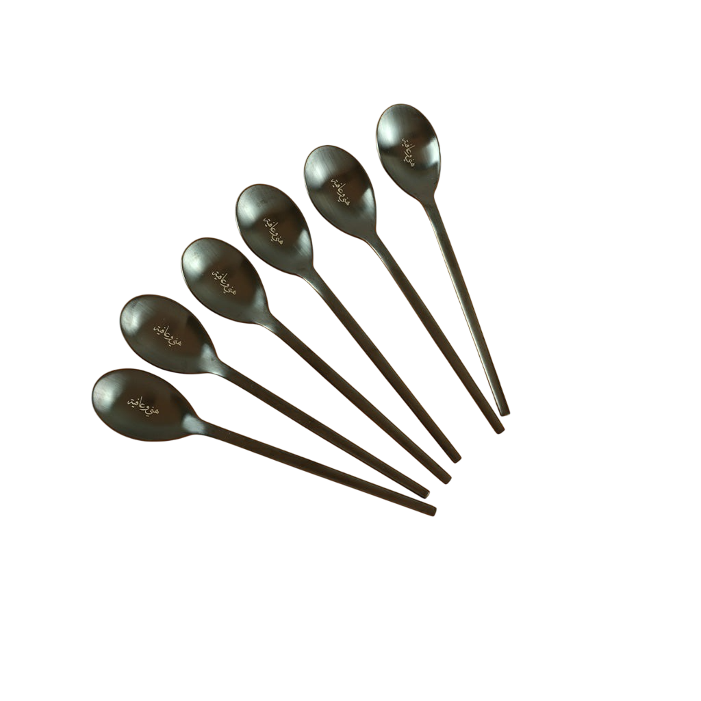 Spoons Set 6 Pcs - Black