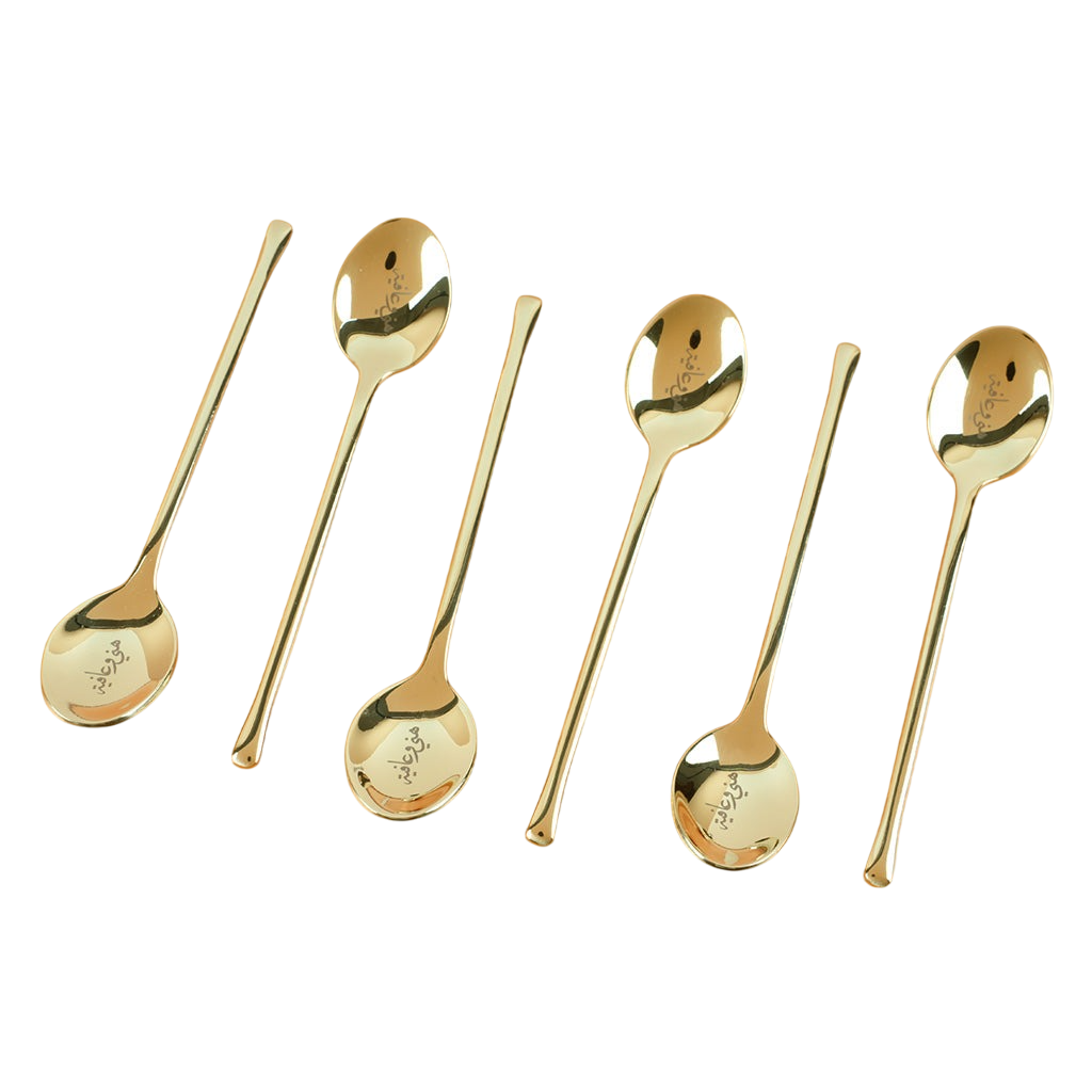 Spoons Set 6 Pcs - Gold