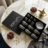 Diva Lady Tea &Coffee Set 18 Pcs-Black