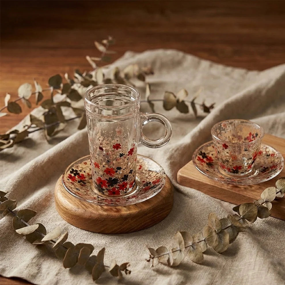 Diva Lady Tea &Coffee Set 18 Pcs-Multicolor