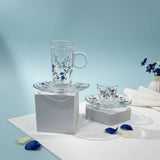 Diva Lady Tea &Coffee Set 18 Pcs-Blue