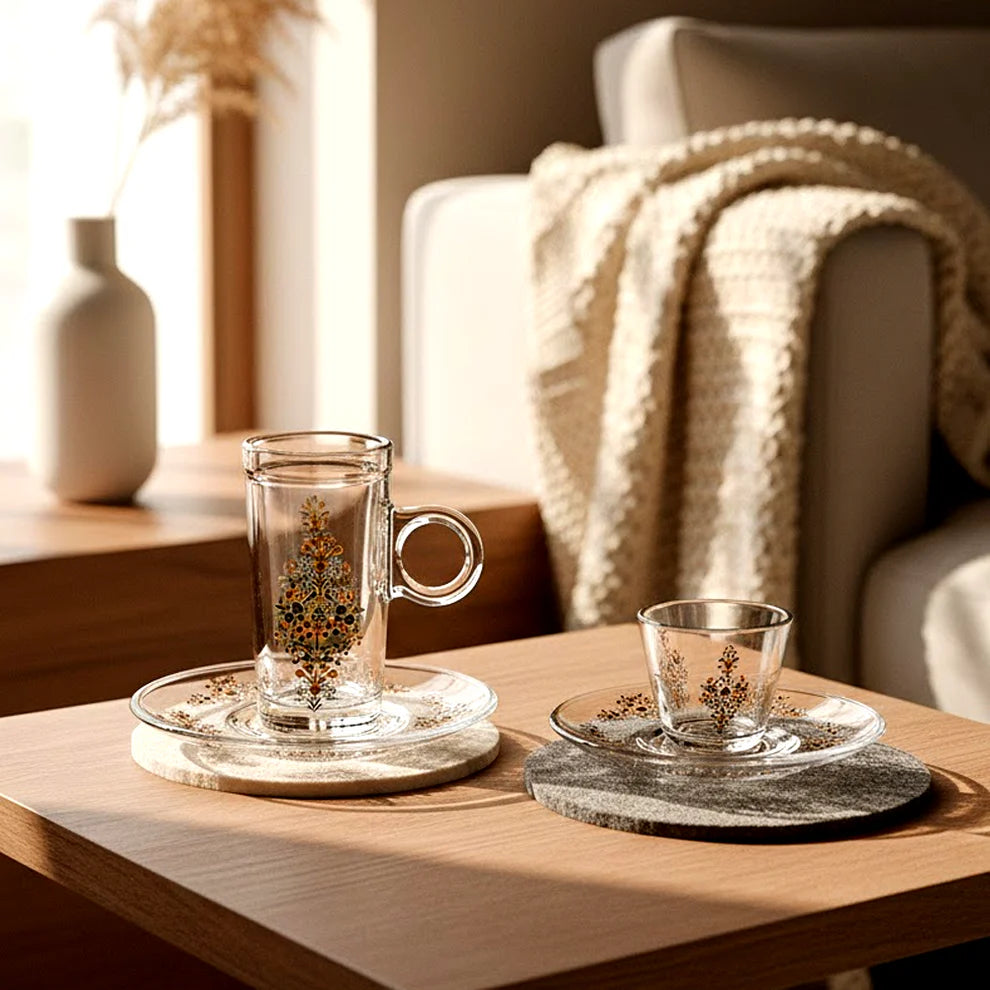 Diva Lady Tea &Coffee Set 18 Pcs-Multicolor