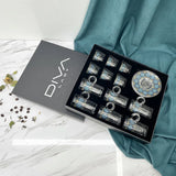 Diva Lady Tea &Coffee Set 18 Pcs-Blue