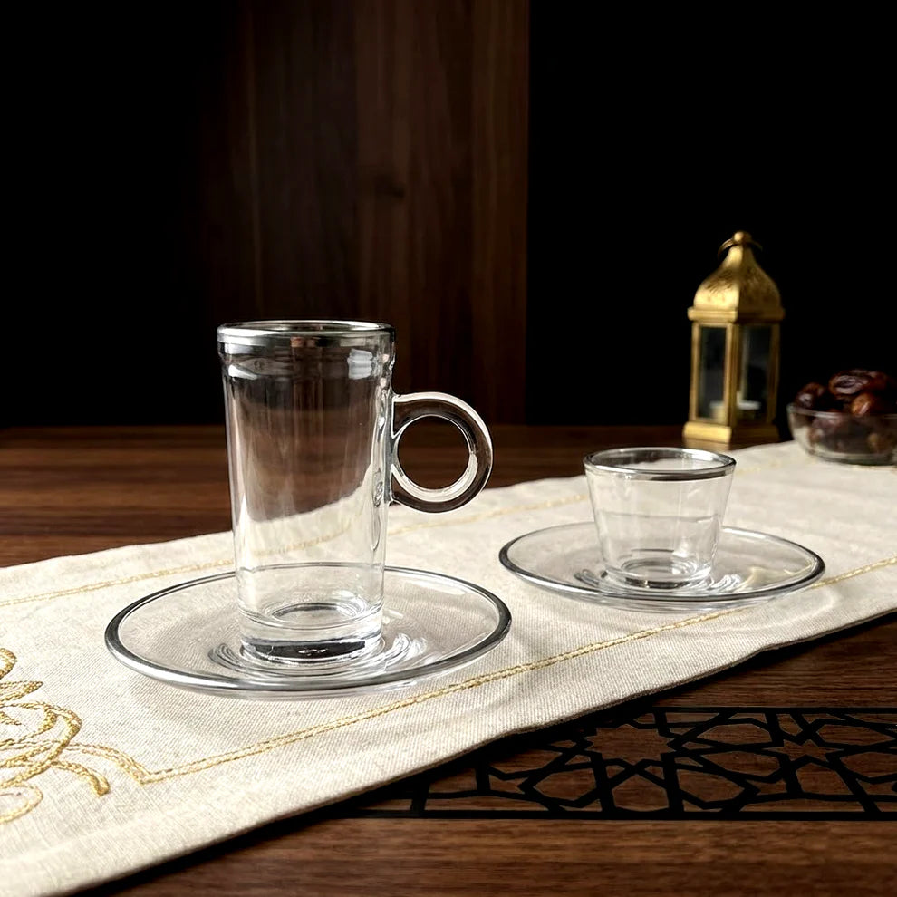 Diva Lady Tea &Coffee Set 18 Pcs-Silver