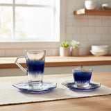 Diva Lady Tea &Coffee Set 18 Pcs-Blue
