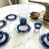 Diva Lady Tea &Coffee Set 18 Pcs-Blue