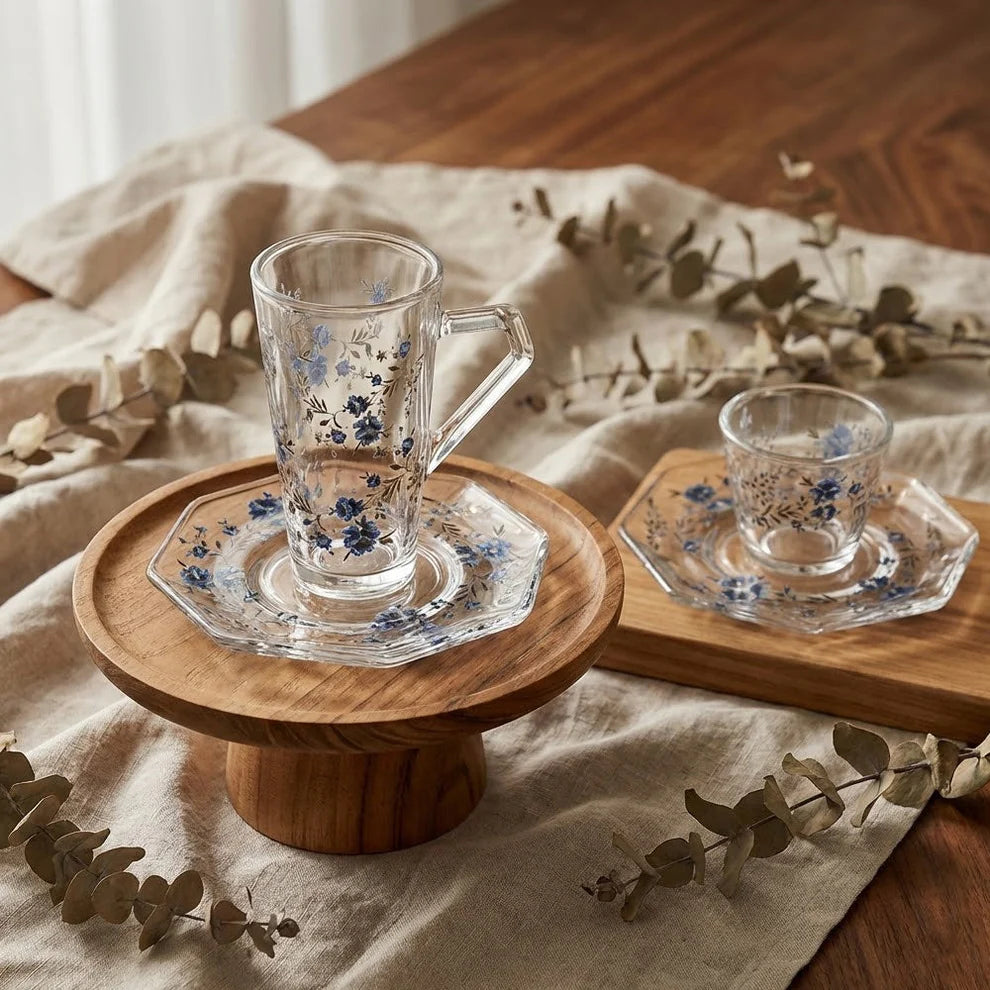 Diva Lady Tea &Coffee Set 18 Pcs-Blue