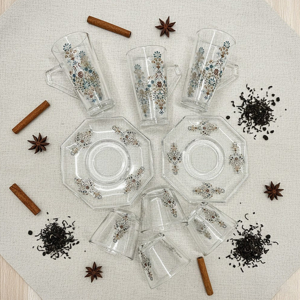 Diva Lady Tea &Coffee Set 18 Pcs-Multicolor