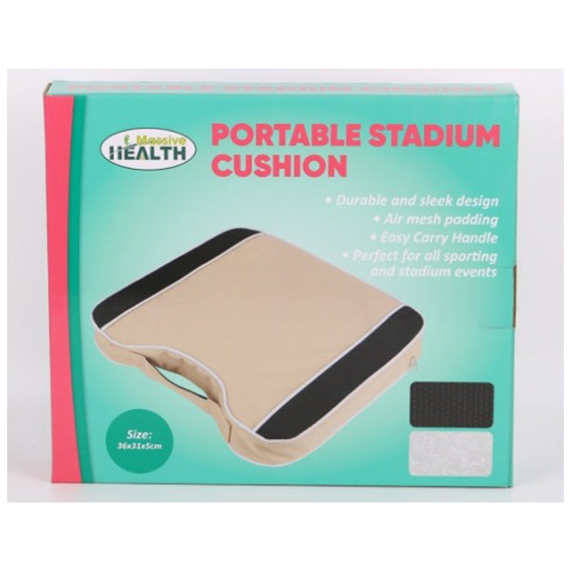 Ergonomic Memory Foam Portable Stadium Cushion 36X31X5Cm