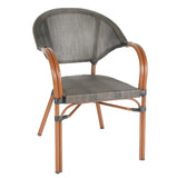 طقم حديقة أنيق ومريح مثالي للجلسات الخارجية - رمادي