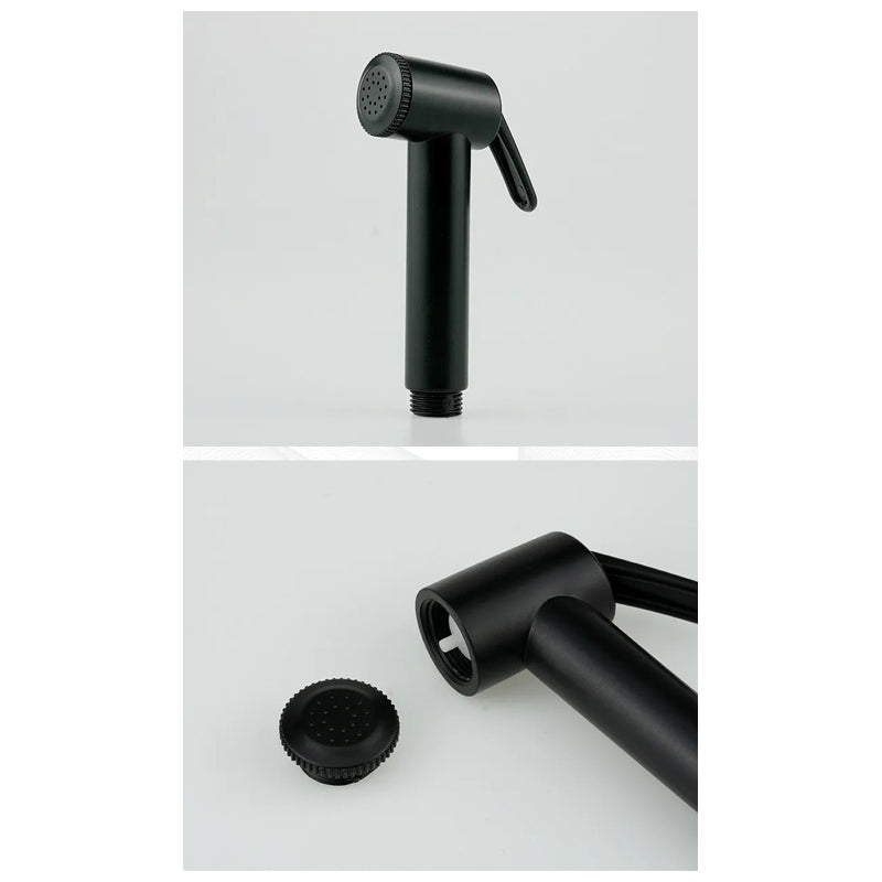 Toilet Shataff Set 120Cm - Matt Black