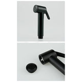 Toilet Shataff Set 120Cm - Matt Black
