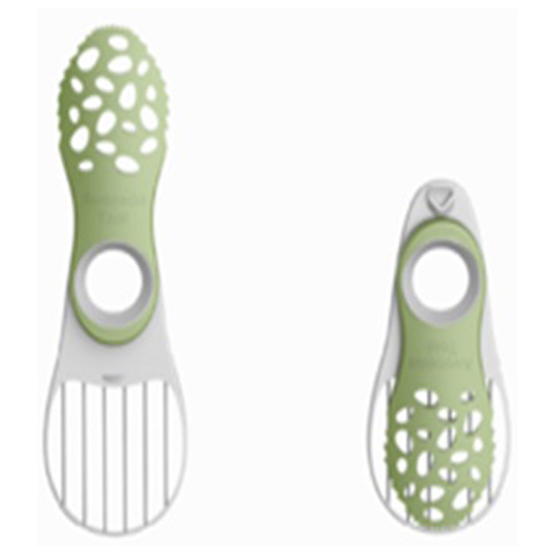 5-In-1 Folding Avocado Slicer – 18.3 × 5.7 Cm – 22 G - Green - White