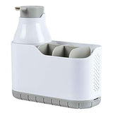 Kitchen Soap Holder And Dispenser 18.2X8.2X18Cm - White