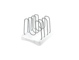 Steel Plate Holder – 26.8 × 20.5 × 5 Cm-Silver