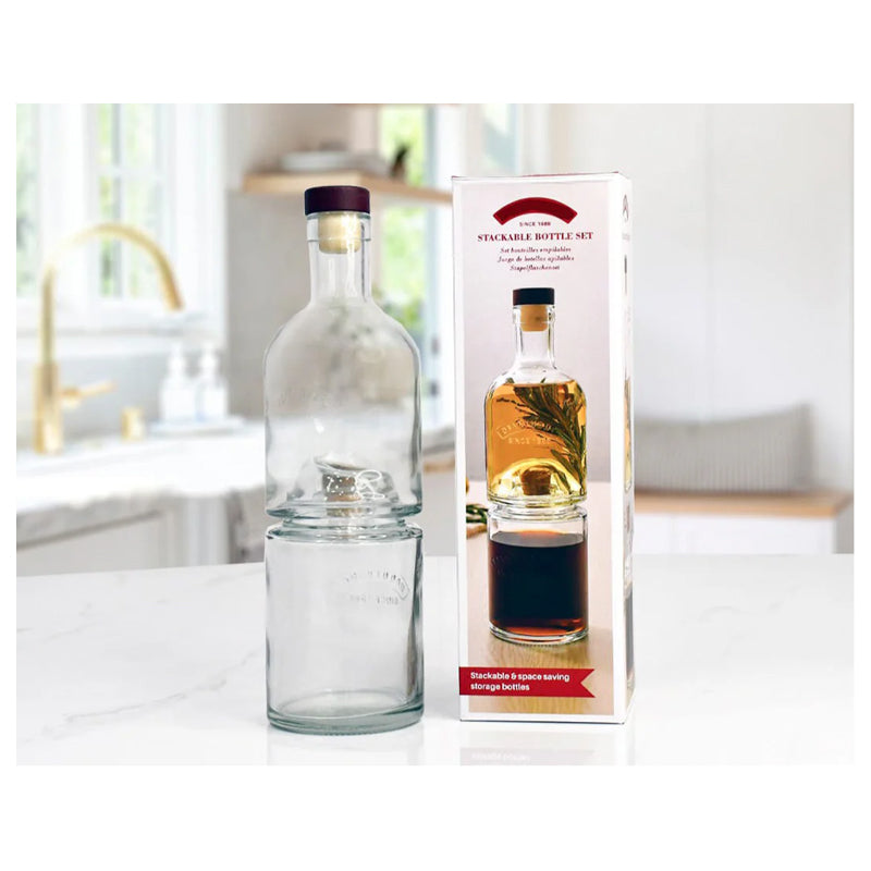 Danny Home 2Pc Sauce And Oil Seasoning Glass Bottle - Clear