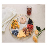 3 Compartment Round Serving Glass Plate
33X2Cm
 - Clear