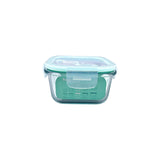 Danny Home Borosilicate Square Food Container Lock Lid 500Ml - Green