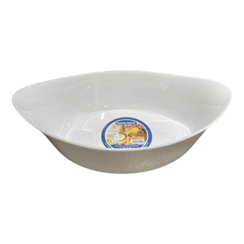 Danny Home Ceramic Serving Dish Handle 12.6Nch - White