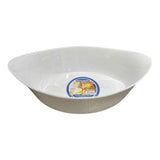Danny Home Ceramic Serving Dish Handle 12.6Nch - White