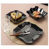 Danny Home 18Pc Dinner Set Rect -
(6 Plate+6 Dessert Plate+6 Soup Plate) - Black