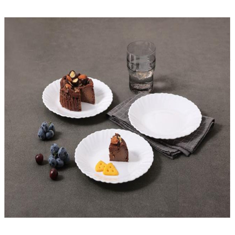 Danny Home 3Pc Ceramic Cake Serving Small Plates
7.5Inch - White