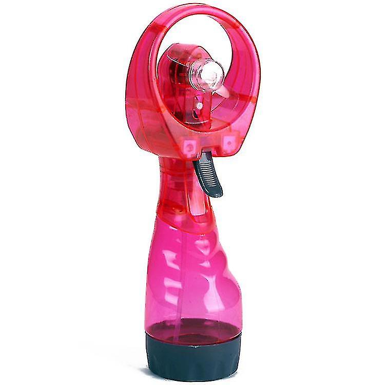 Manual Hand Fan With Sprayer 9.5X7X26.5Cm - Pink