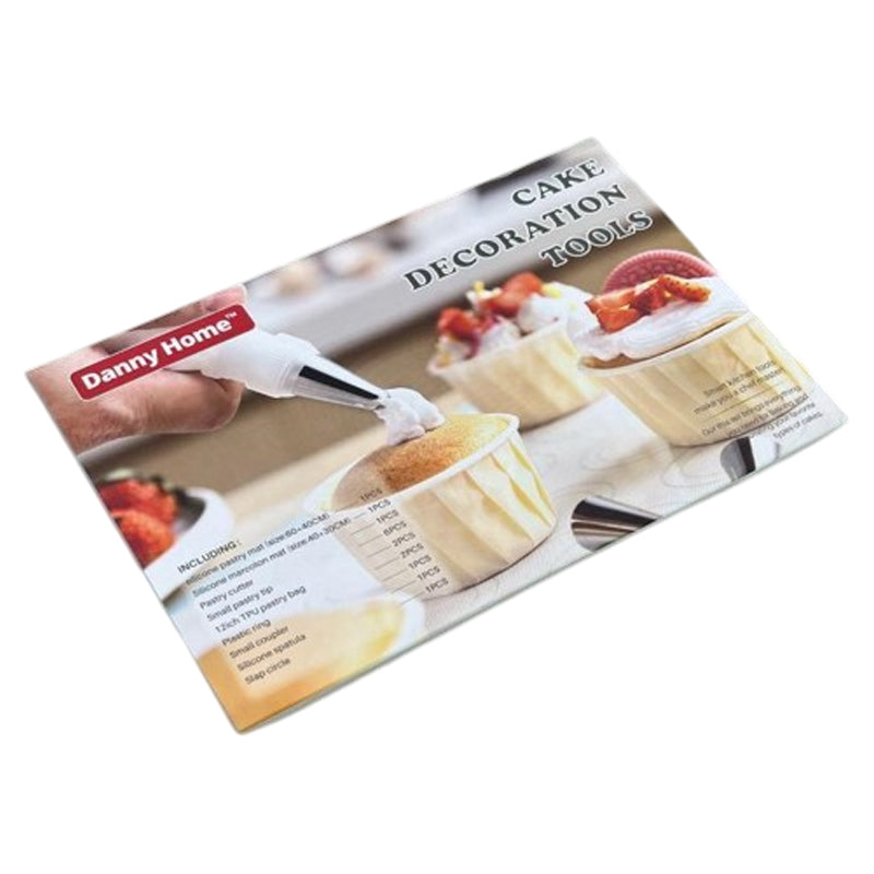 Danny Home 16Pc SiliconeSteel CakePastry Decoration Tool Set-Creamy