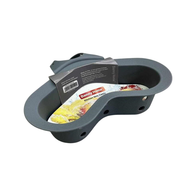 Danny Home Plastic Kitchen Sink Strainer Basket- 20X10X9Cm-Gery