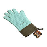 Danny Home SiliconeCotton Thermal Insulation Gloves 35X19Cm-Blue&Grey