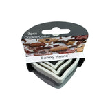Danny Home 3Pc Stainless Steel Cookie Cutter Set Heart-Stone 8X8X6Cm-White