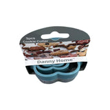 Danny Home 3Pc Stainless Steel Cookie Cutter Set Flower-8.1X8.1X6.5Cm-Blue