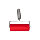 Danny Home Silicone Dough Rolling Pin With S.S Steel Handle- 23Cm-Red