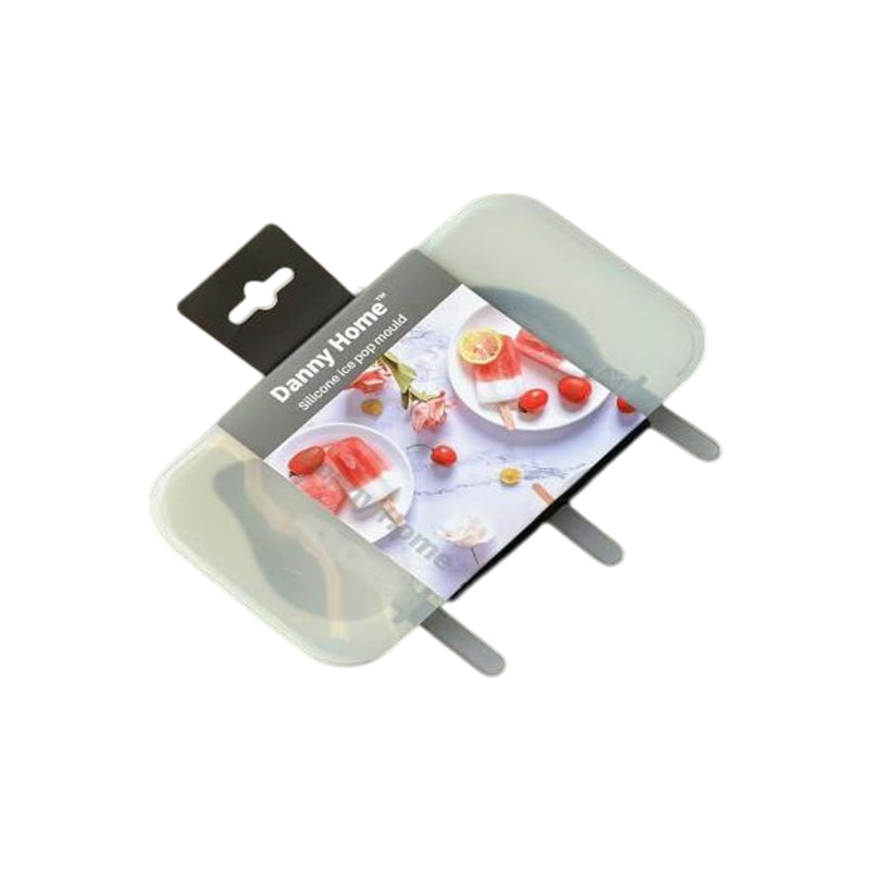 Danny Home Silicone 3 Compartment Ice Pop Mould 20X15X3Cm-Off-White